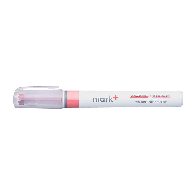Kokuyo | Subrayador de Doble Punta Mark+ 2 Tone Red