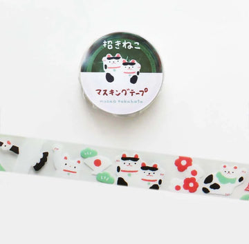 Cozyca | Masao Takahata Maneki Neko Transparent Masking Tape