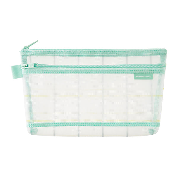 Midori | Estuche de Malla Check Green