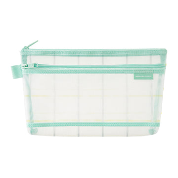 Midori | Estuche de Malla Check Green