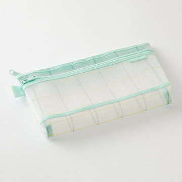Midori | Estuche de Malla Check Green
