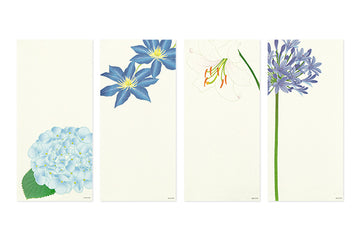 Midori | Bloc de Notas Vertical Four Summer Flowers