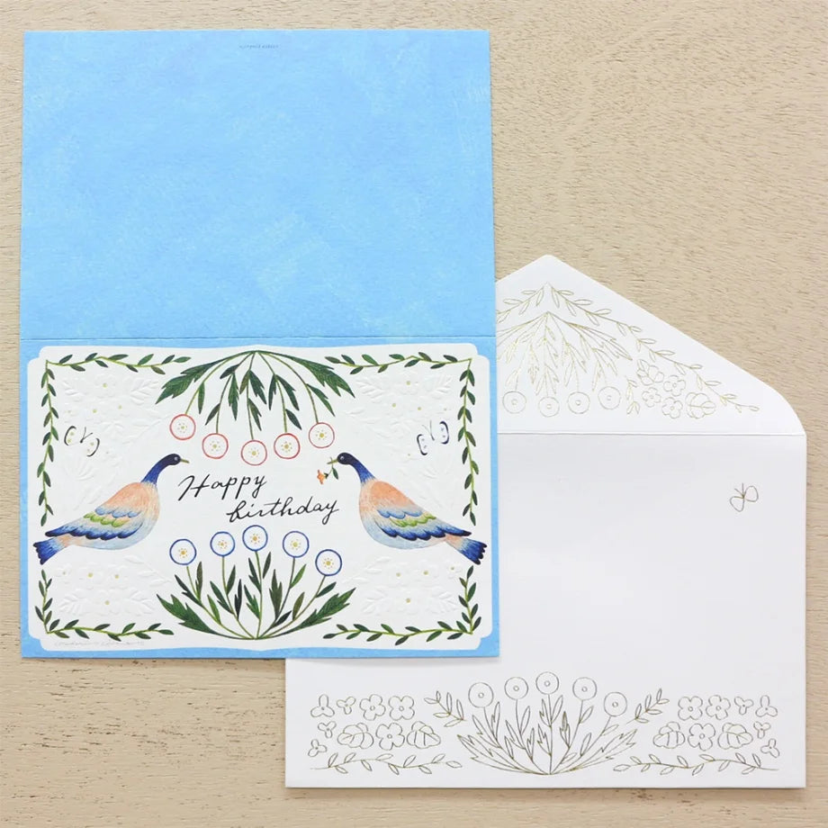 Cozyca | Tarjeta de Felicitación Midori Asano Blue