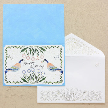 Cozyca | Midori Asano Blue Greeting Card