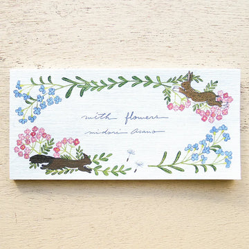 Cozyca | Bloc de Notas Horizontal Midori Asano With Flowers