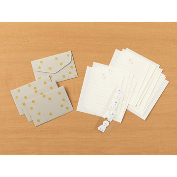 Midori | Set de Cartas Mini con Pegatinas Bichon Frise