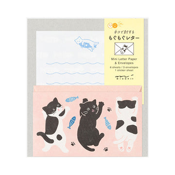 Midori | Set de Cartas Mini con Pegatinas Hungry Cat