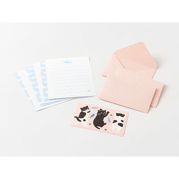 Midori | Set de Cartas Mini con Pegatinas Hungry Cat