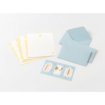Midori | Set de Cartas Mini con Pegatinas Hungry Hamster