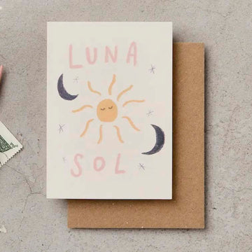 Katie Leamon | Mini Tarjeta de Felicitación Luna Sol