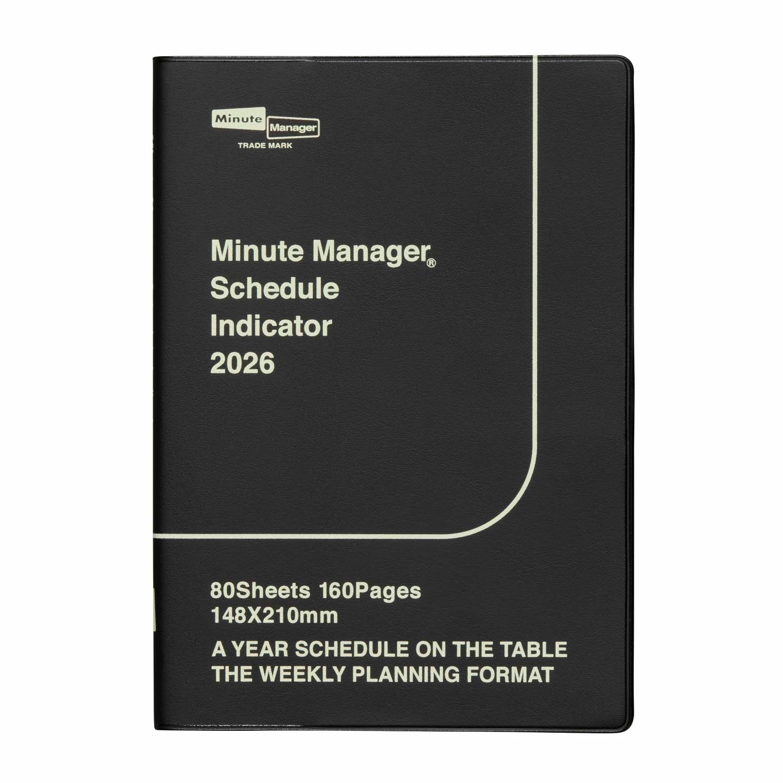Hightide | Agenda Minute Manager A5 LEFT 2026 Black (Semanal)