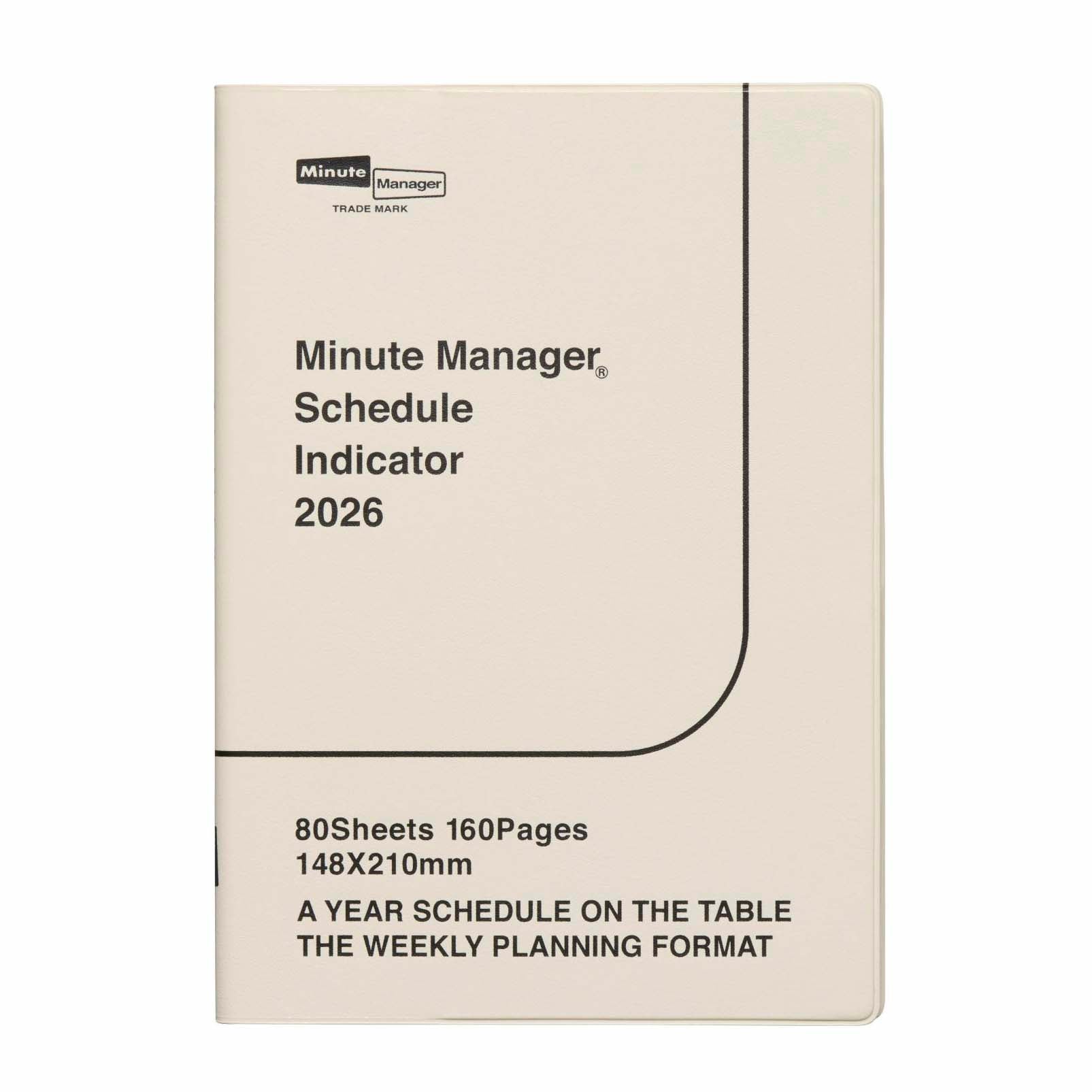 Hightide | Agenda Minute Manager A5 LEFT 2026 Ivory (Semanal)