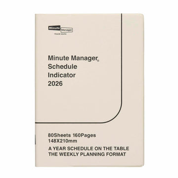 Hightide | Agenda Minute Manager A5 LEFT 2026 Ivory (Semanal)