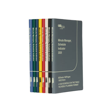Hightide | Agenda Minute Manager A5 LEFT 2026 Black (Semanal)