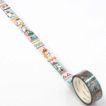 World Craft | Moomin Flower Going Clear Tape