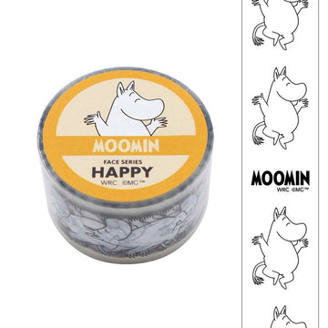 World Craft | Moomin Face Series Happy Clear Tape