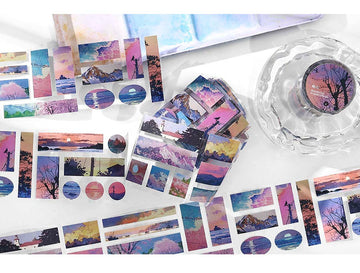 Infeel.me | Pegatinas en Rollo Mountain And Sea Meet Wandering In Quiet Places