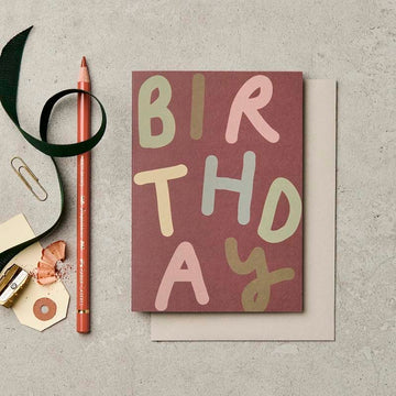 Katie Leamon | Tarjeta de Cumpleaños Multicolour Birthday Bubble