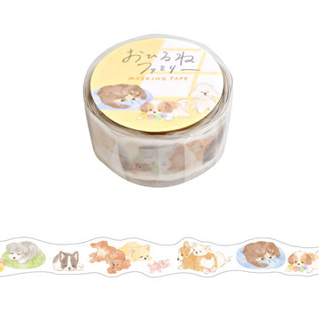 Mind Wave | Die Cut Naptime Family Dogs Washi Tape