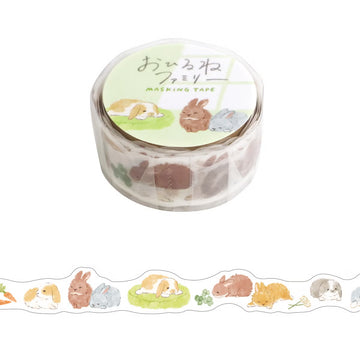 Mind Wave | Die Cut Naptime Family Rabbit Washi Tape