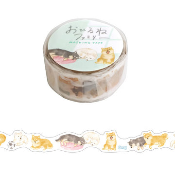 Mind Wave | Die Cut Naptime Family Shiba Inu Washi Tape