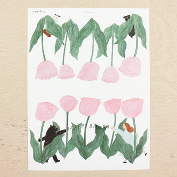 Cozyca | Necktie Tulip Greeting Card