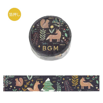 BGM | Foil Nordic Forest Washi Tape Moonlit Forest