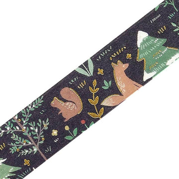 BGM | Foil Nordic Forest Washi Tape Moonlit Forest