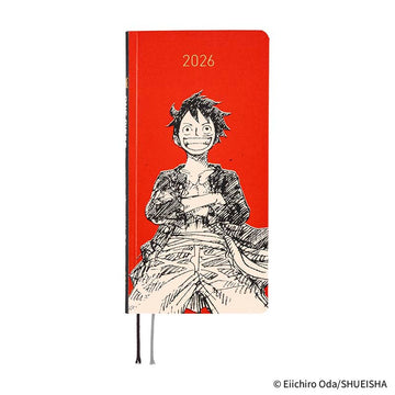 Hobonichi | Agenda Hobonichi Techo Weeks ONE PIECE magazine: Straw Hat Luffy (Red) 2025
