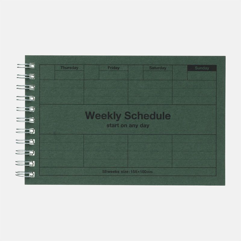 Mark's | A6 Dark Green Weekly Planner