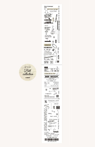 Mo Card | Ode To The Years Washi Tape Bill Collection