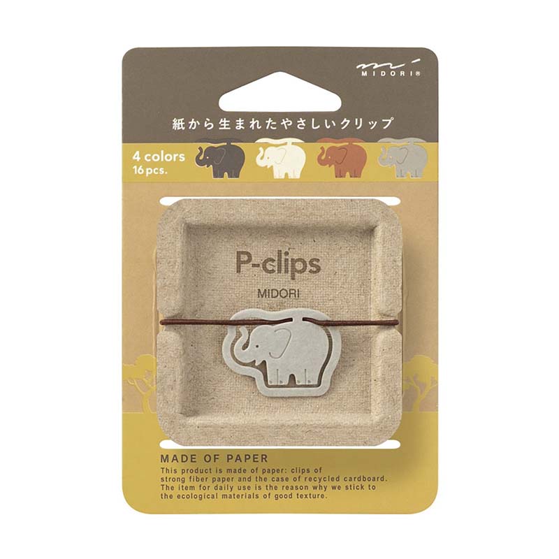 Midori | Clips de Papel P-Clips Elephant