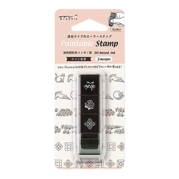 Midori | Sello Entintado Roller Cat & Landscape