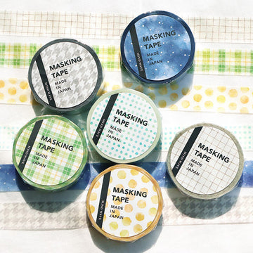 Mind Wave | Pattern Check Gray Washi Tape