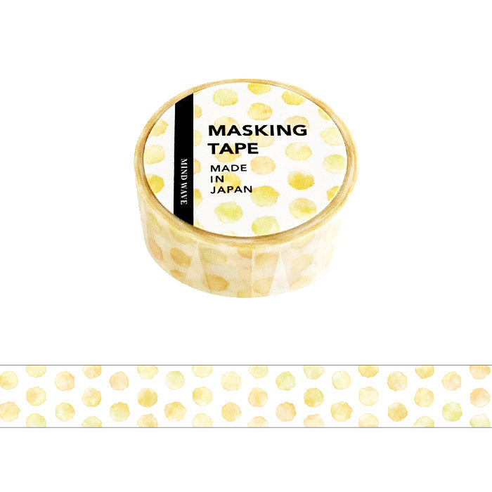 Mind Wave | Pattern Dot Yellow Washi Tape