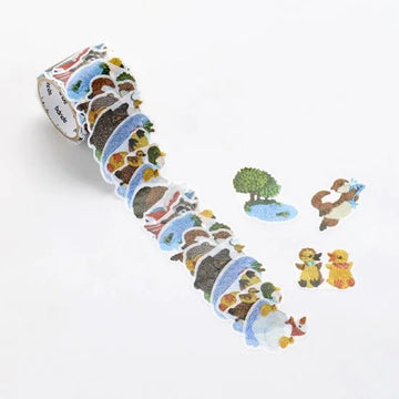 Bande | Pegatinas en Rollo Embroidery Forest Waterfront