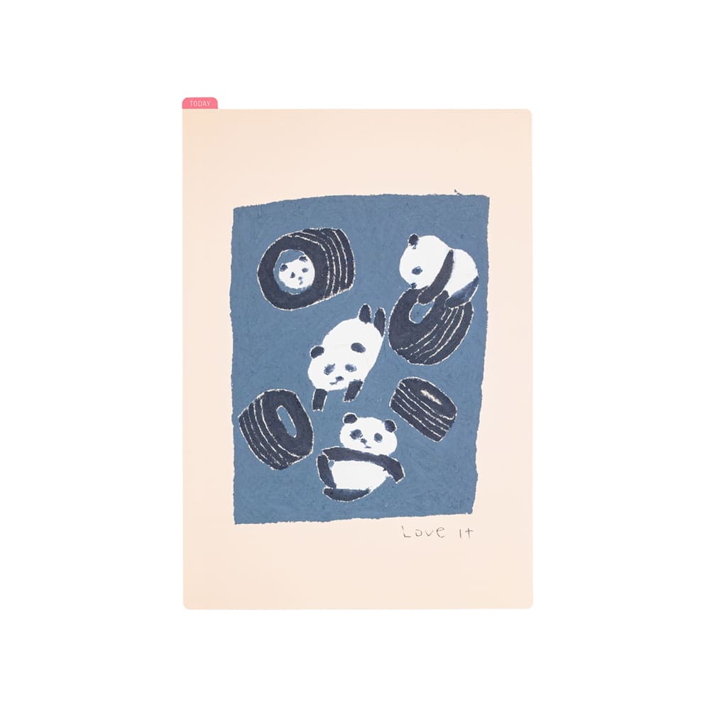 Hobonichi | Plantilla de Escritura Pencil Board A5 Jin Kitamura (Love it Panda)