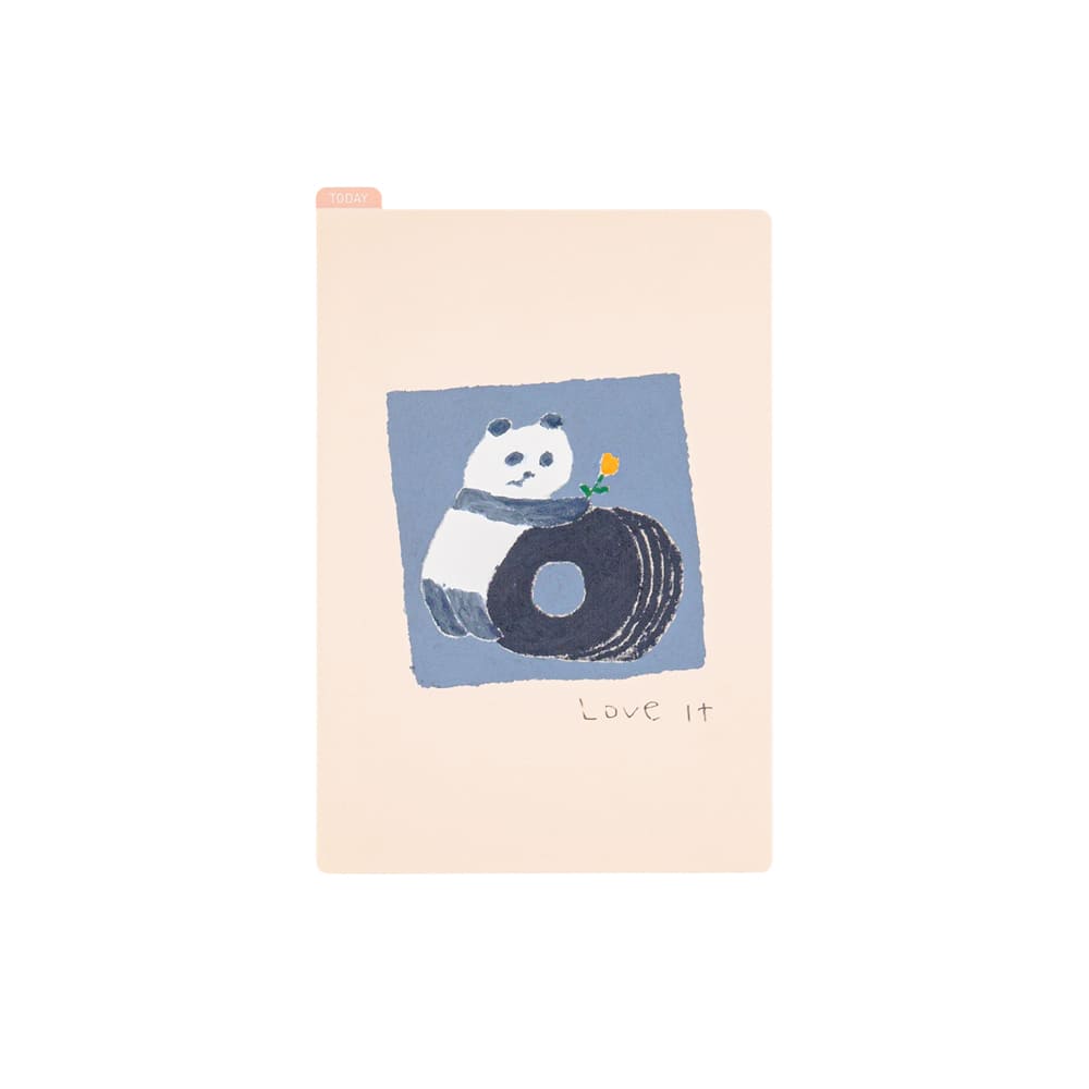 Hobonichi | Plantilla de Escritura Pencil Board A6 Jin Kitamura (Love it Panda)