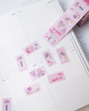 Dodolulu | Pegatinas de Etiquetas en Rollo Pink Lullaby