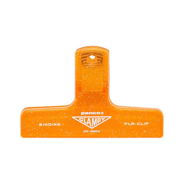 Penco | Clip de Plástico Glitter Orange