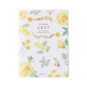 Midori | Agenda Pocket A6 Country Time Flower 2027 (Semanal)