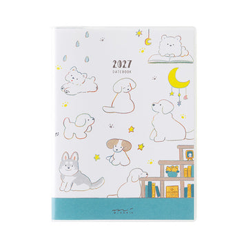 Midori | Agenda Pocket A6 Dog 2027 (Semanal)
