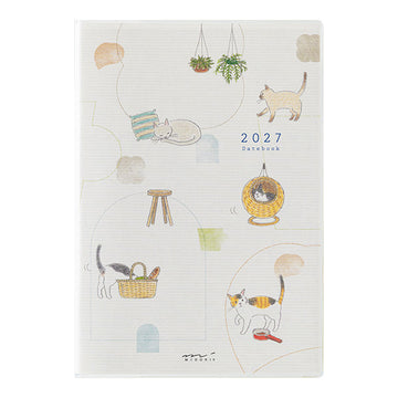 Midori | Agenda Pocket B6 Cat 2027 (Semanal)