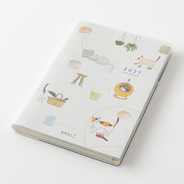 Midori | Agenda Pocket B6 Cat 2027 (Semanal)
