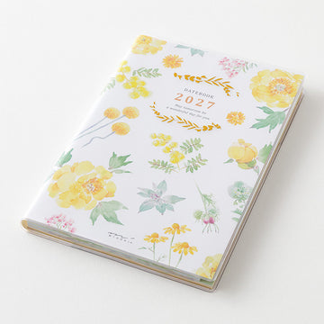 Midori | Agenda Pocket B6 Country Time Flower 2027 (Semanal)