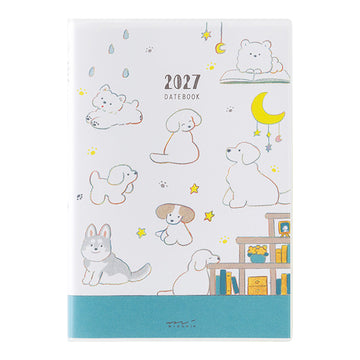 Midori | Agenda Pocket B6 Dog 2027 (Semanal)