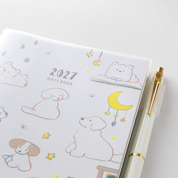 Midori | Agenda Pocket B6 Dog 2027 (Semanal)