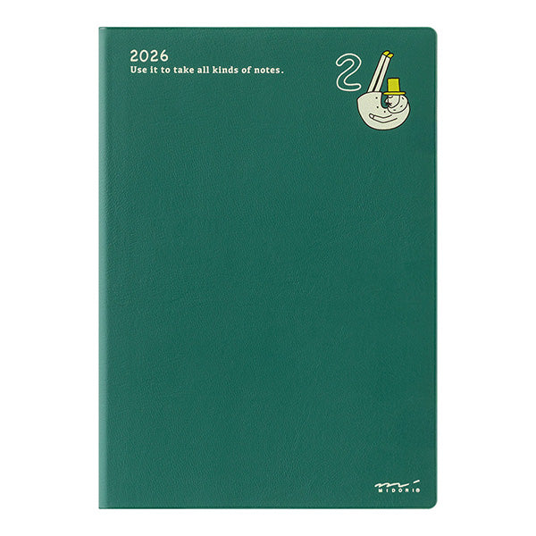 Midori | Agenda Pocket B6 Ojisan 2026 (Semanal)