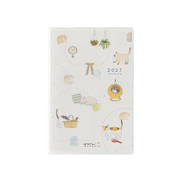 Midori | Agenda Pocket Mini Cat 2027 (Mensual)