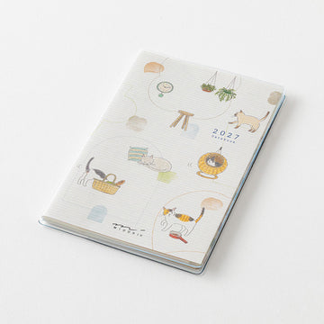 Midori | Agenda Pocket Mini Cat 2027 (Mensual)